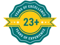 23+ years of excellence and experience badge for Human Medical Billing