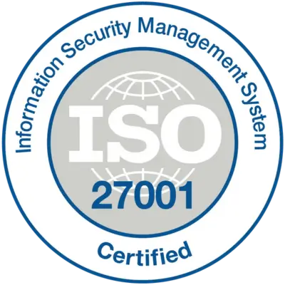 ISO 27001 certified security badge for Human Medical Billing’s information management