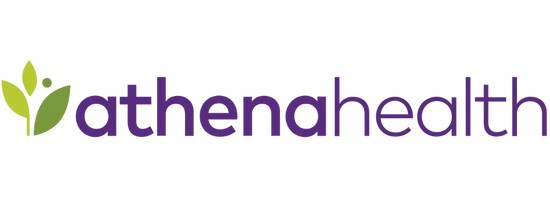 athenahealth electronic health record and healthcare services logo.